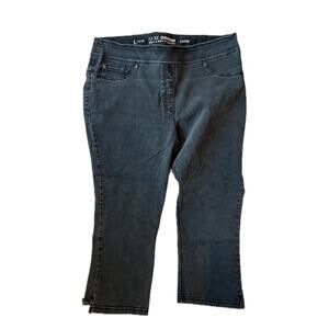 Luxe Denim Capri Jeans Womans L 12-14 Reg